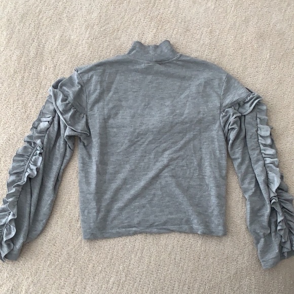 H&M Grey Ruffled Sweater - Picture 3 of 3